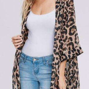 Cheetah Print Kimono